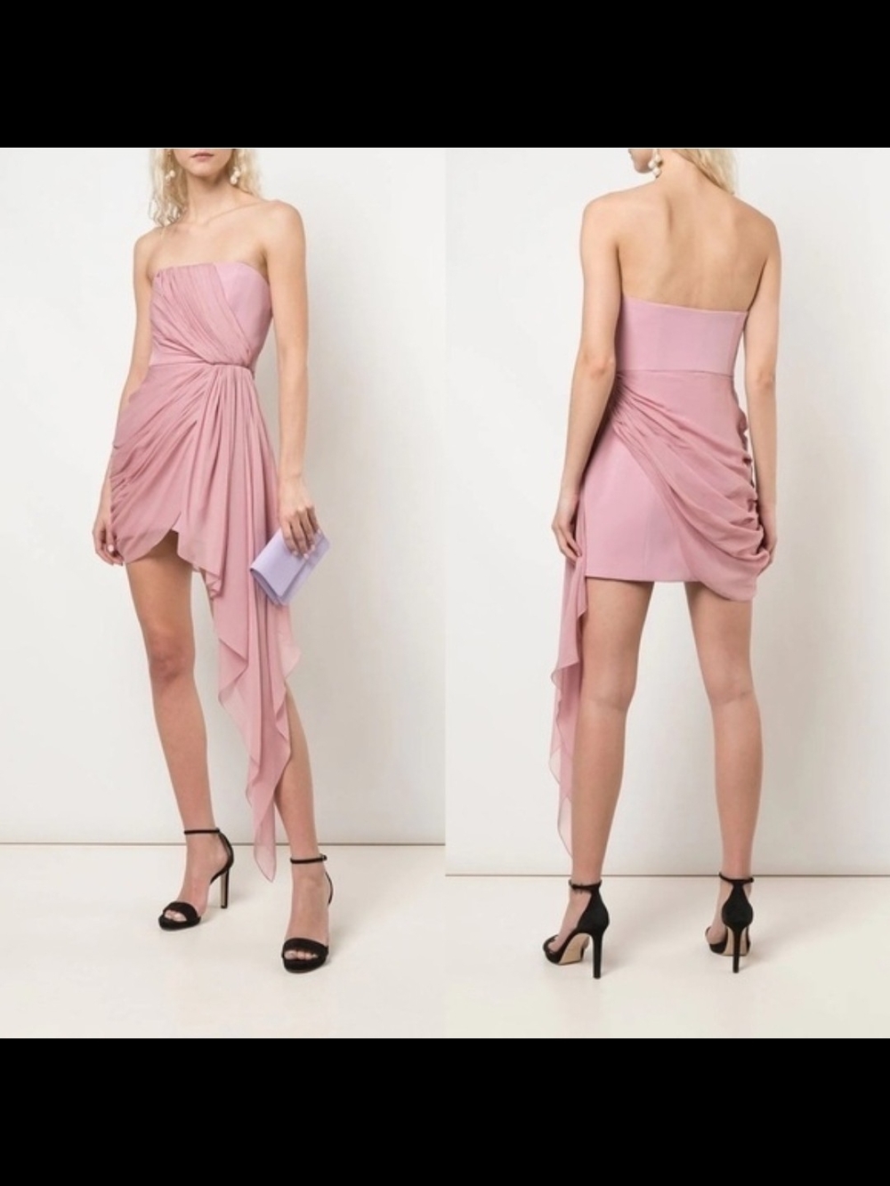 Cinq A Sept Yuki Drapped Dress Sz 6 Tea Rose